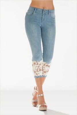 Plus Size  Lace Cropped Pants