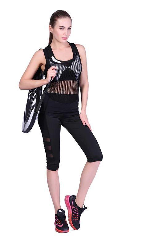 Casual Knee-Length Leggings with Pockets