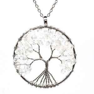 7 Chakra Stone Tree of Life Pendant