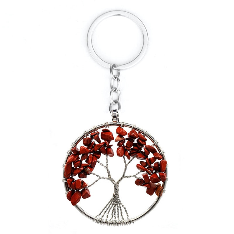 7 Chakra Stone Tree of Life Pendant