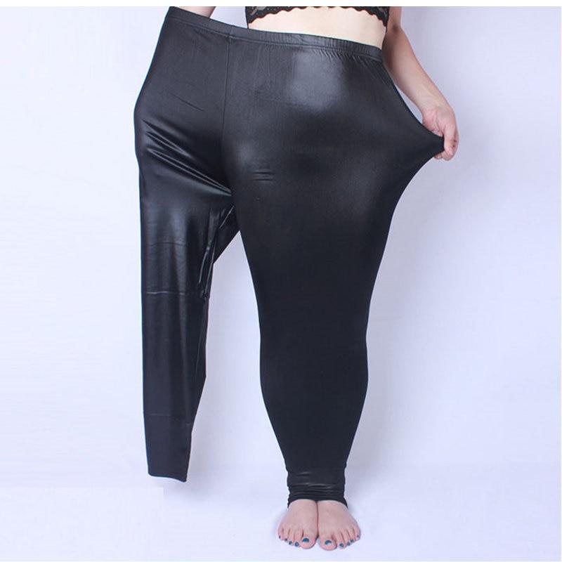 Plus Size Leather Leggings