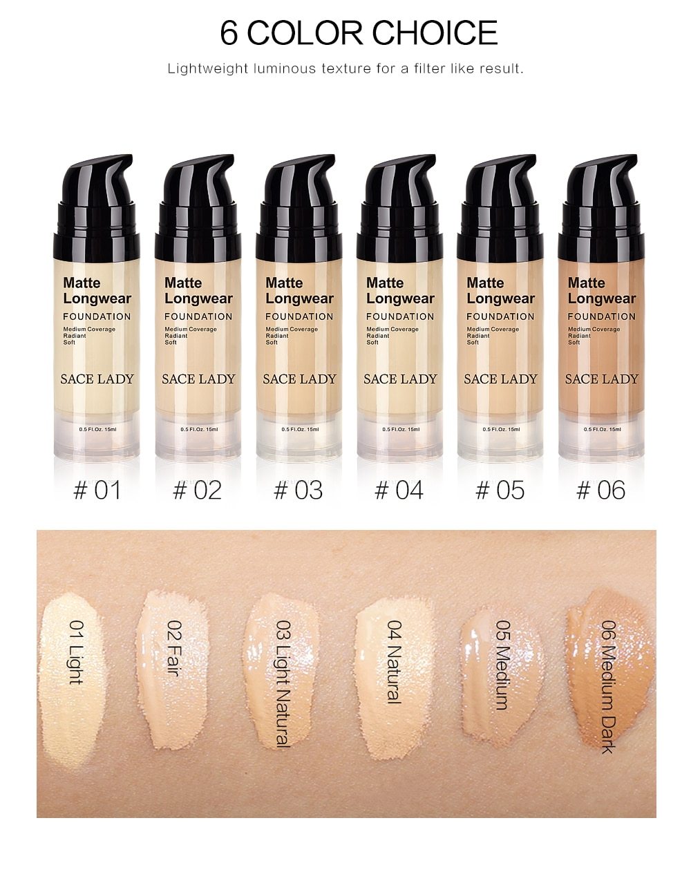 One-Step Face Foundation Cream and Concealer