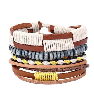 Bohemian Leather Bracelet for Men