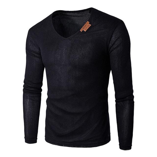 Plus Size Solid V Neck Pullover