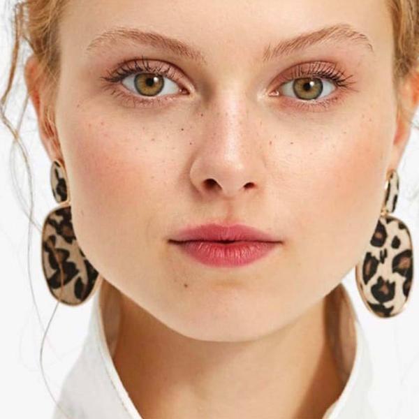 Leopard Long Dangle Earrings