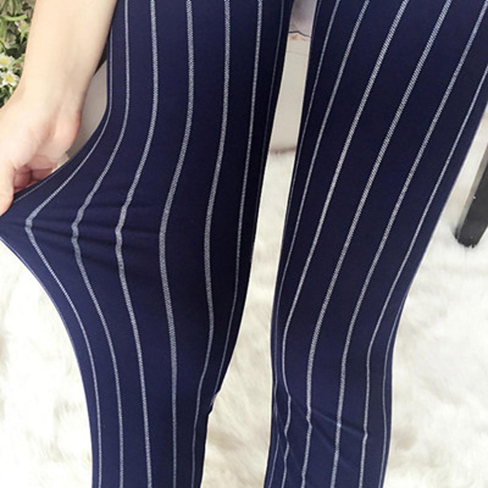 Casual Striped Elegant Leggings