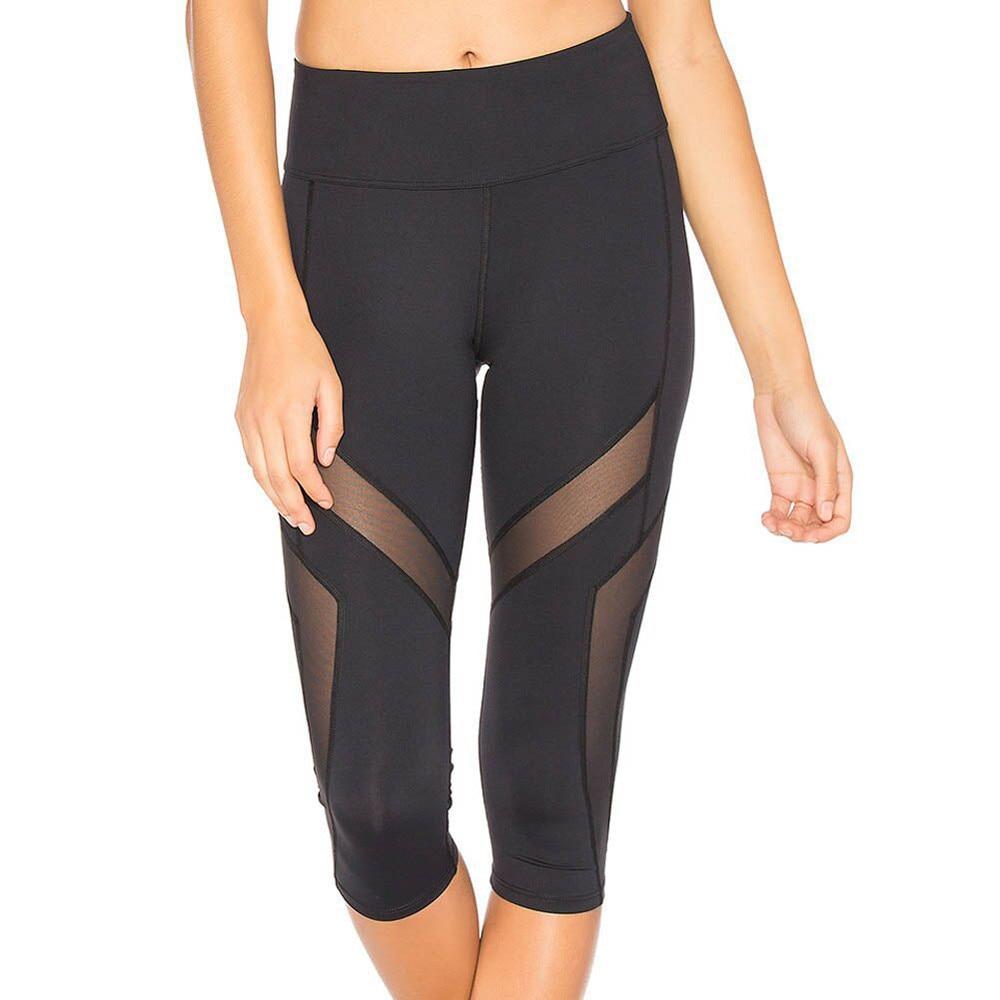 Patchwork Breathing Skinny Short Leggings